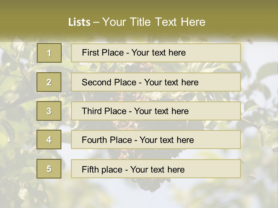 Thorax Tree Garden PowerPoint Template