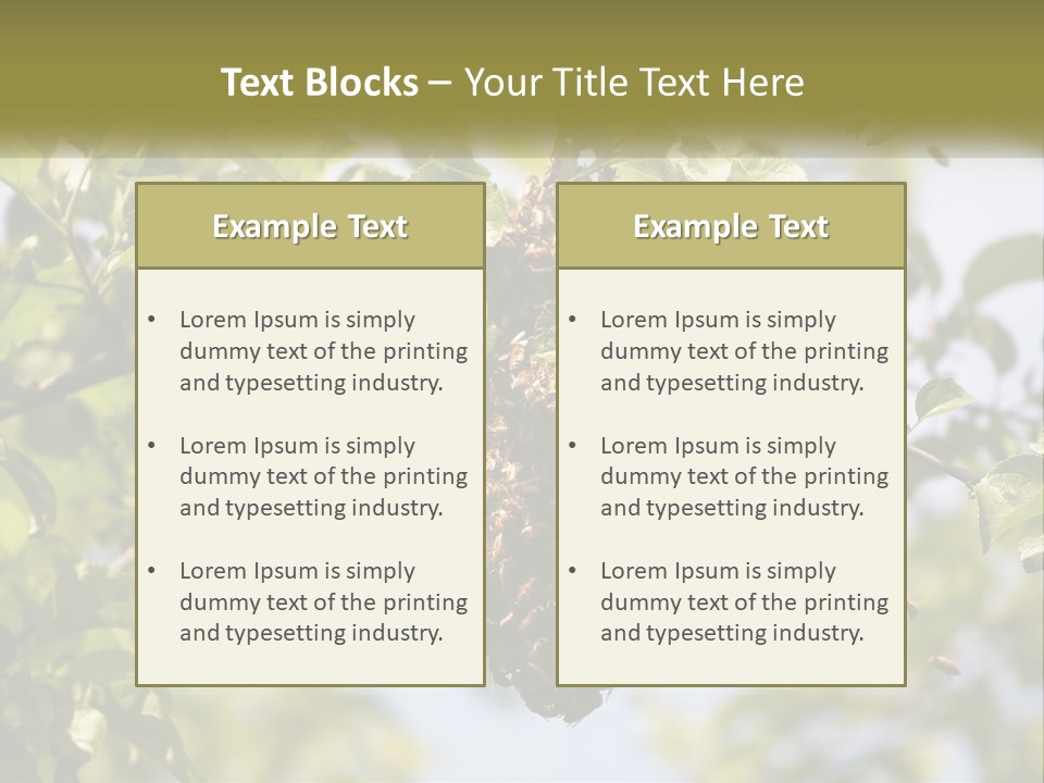 Thorax Tree Garden PowerPoint Template