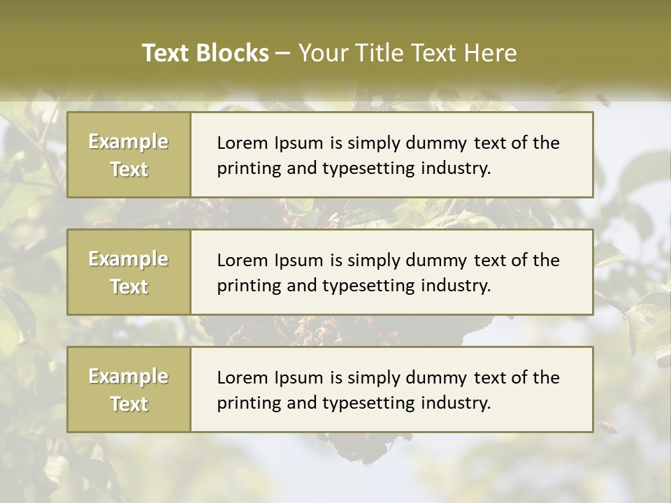 Thorax Tree Garden PowerPoint Template
