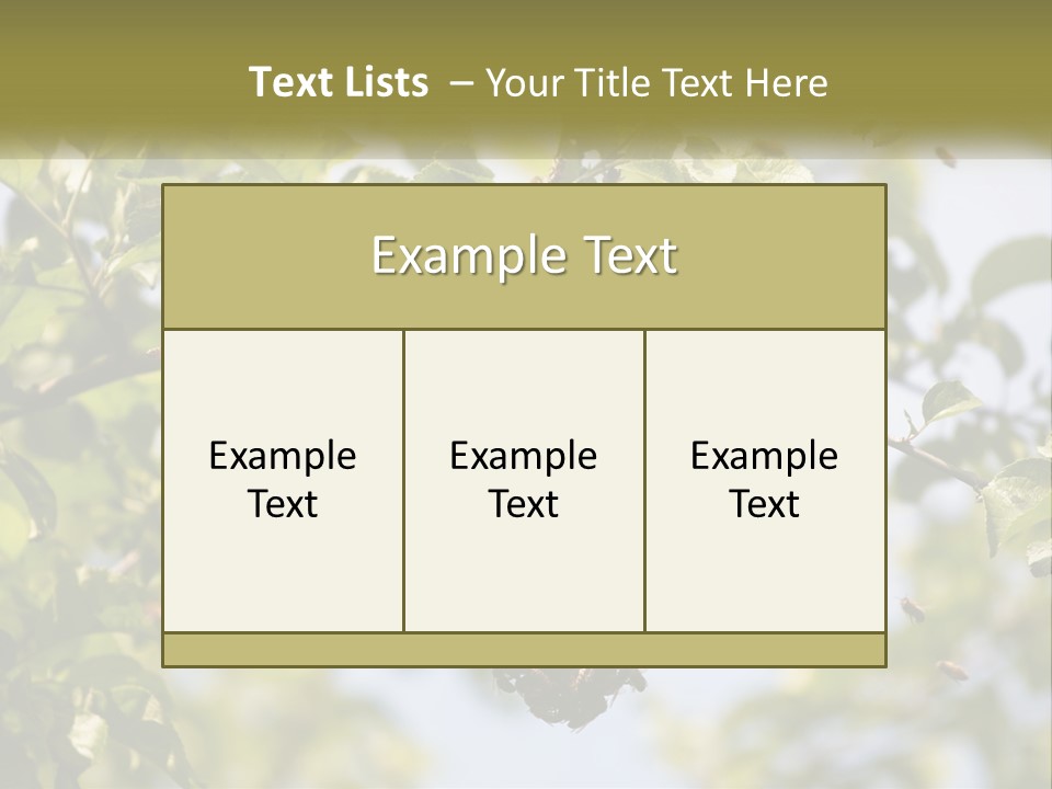 Thorax Tree Garden PowerPoint Template