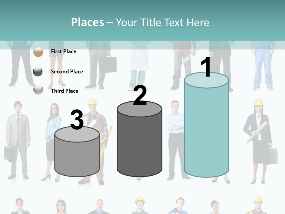Staff Builder Isolated PowerPoint Template