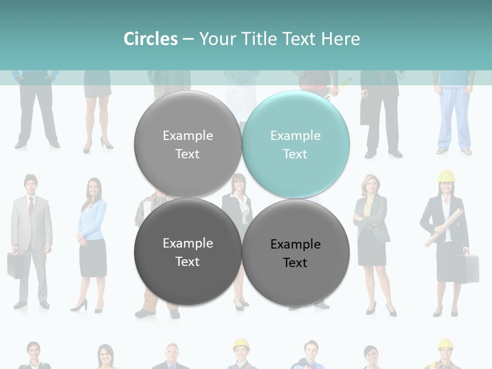 Staff Builder Isolated PowerPoint Template