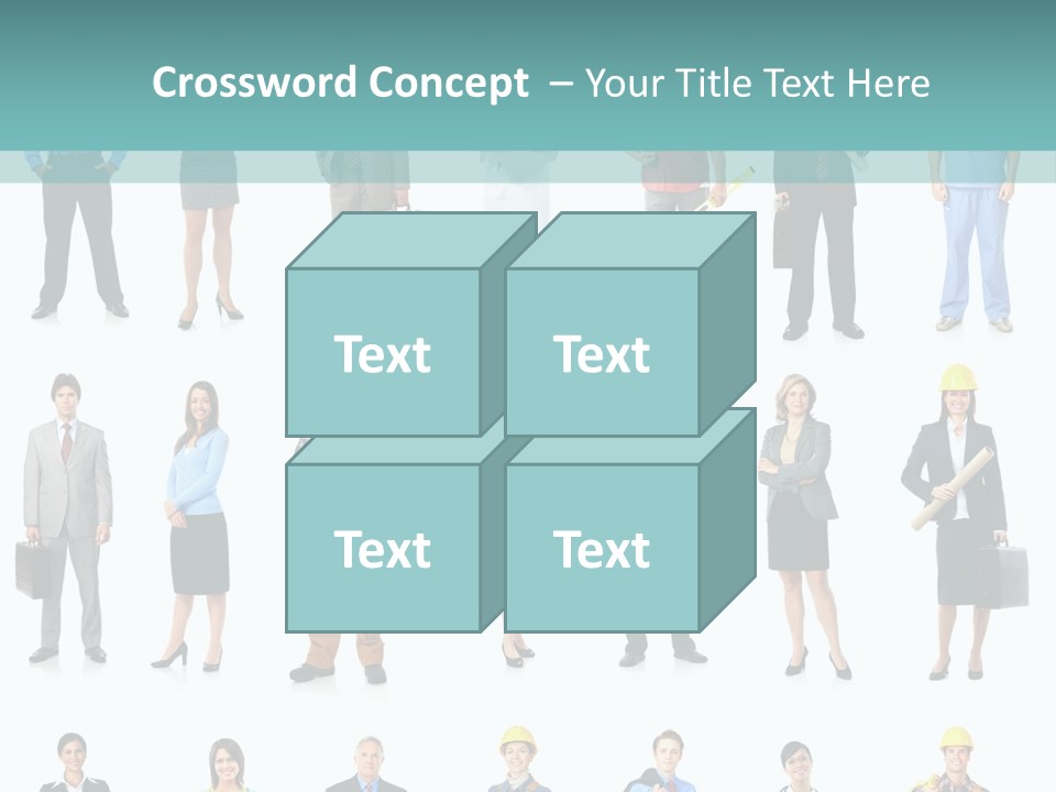 Staff Builder Isolated PowerPoint Template