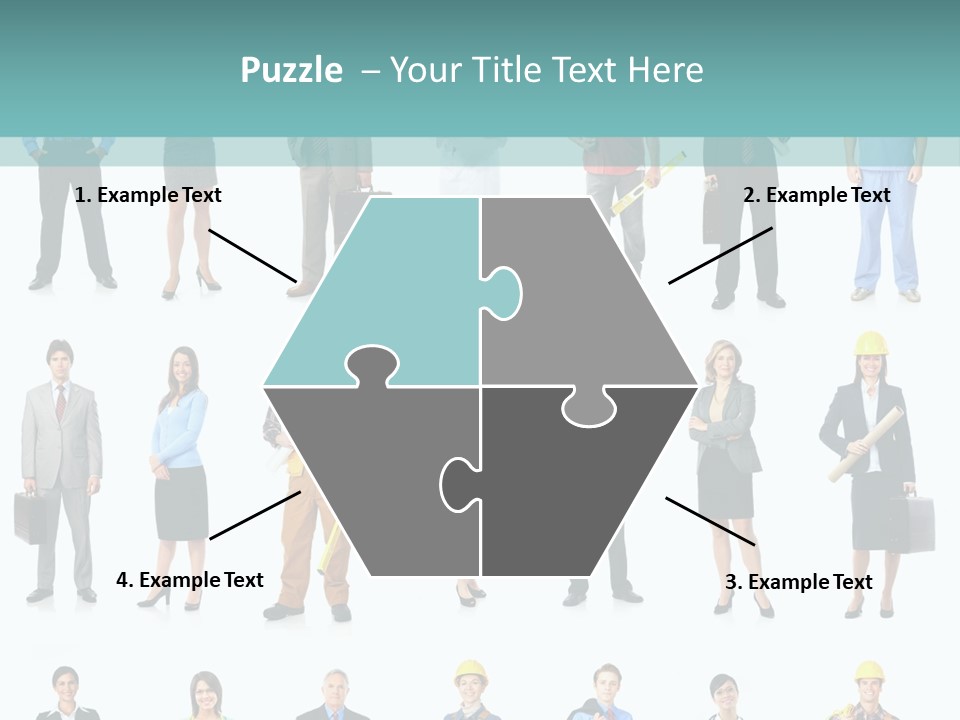 Staff Builder Isolated PowerPoint Template
