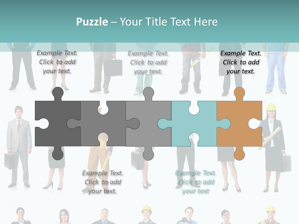 Staff Builder Isolated PowerPoint Template