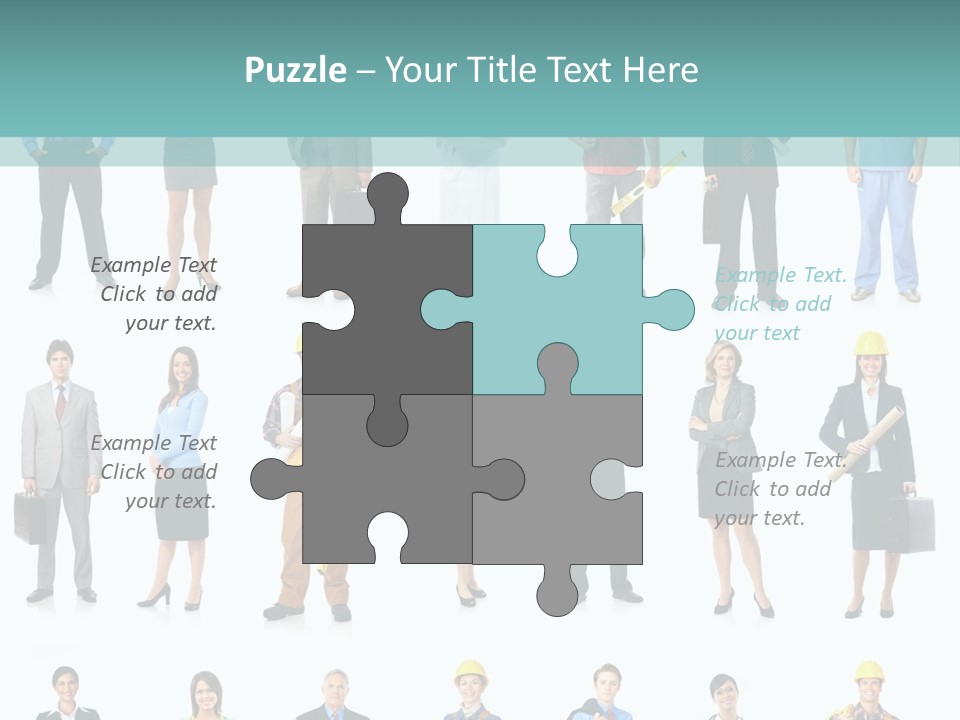 Staff Builder Isolated PowerPoint Template