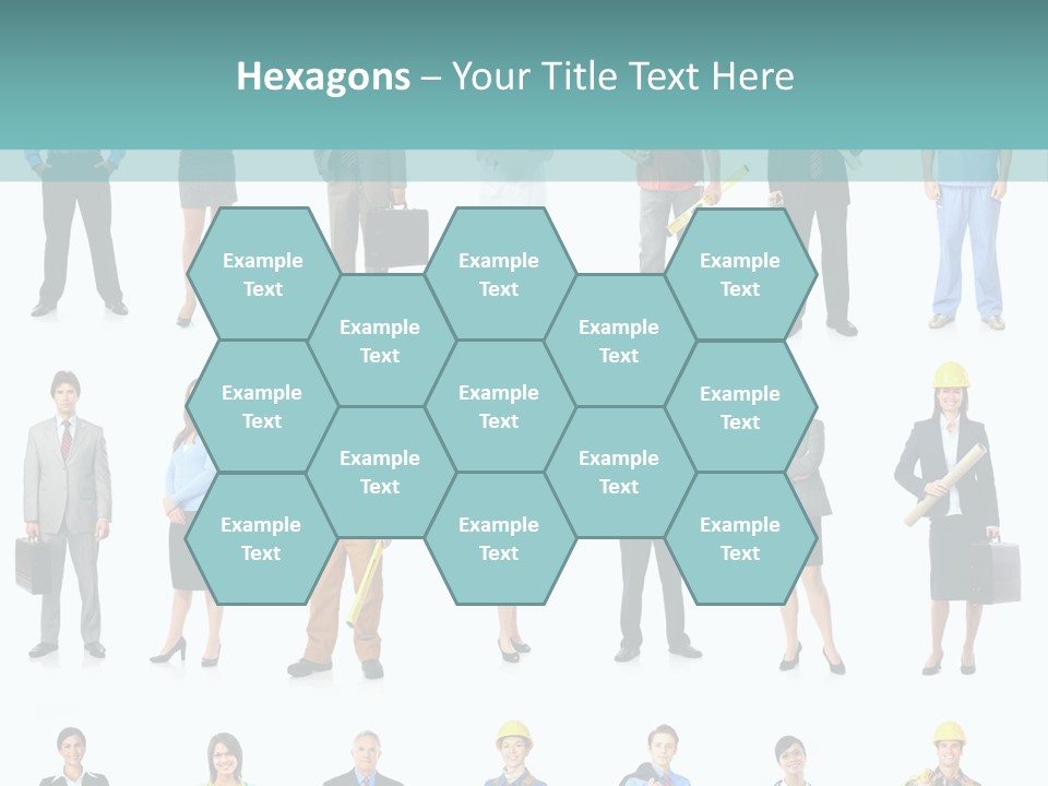 Staff Builder Isolated PowerPoint Template