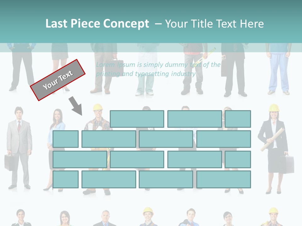 Staff Builder Isolated PowerPoint Template