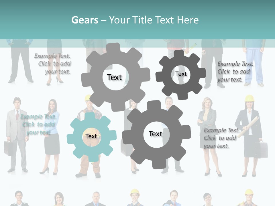 Staff Builder Isolated PowerPoint Template