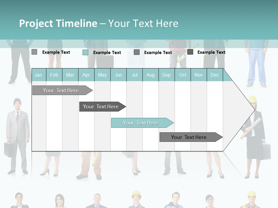 Staff Builder Isolated PowerPoint Template