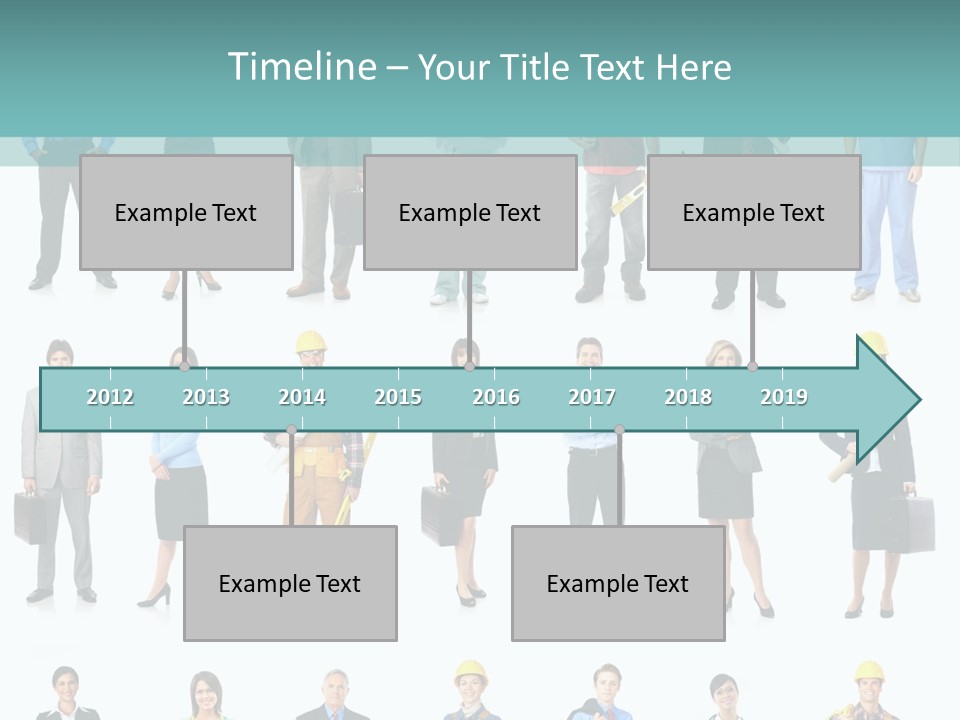 Staff Builder Isolated PowerPoint Template