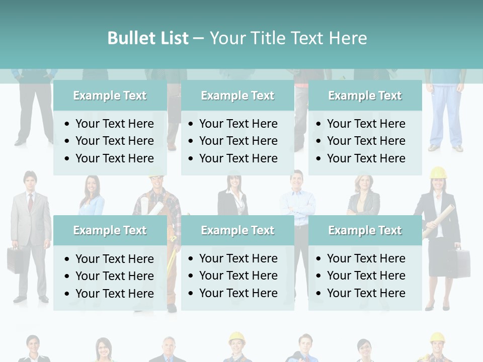 Staff Builder Isolated PowerPoint Template