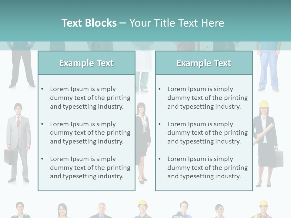 Staff Builder Isolated PowerPoint Template