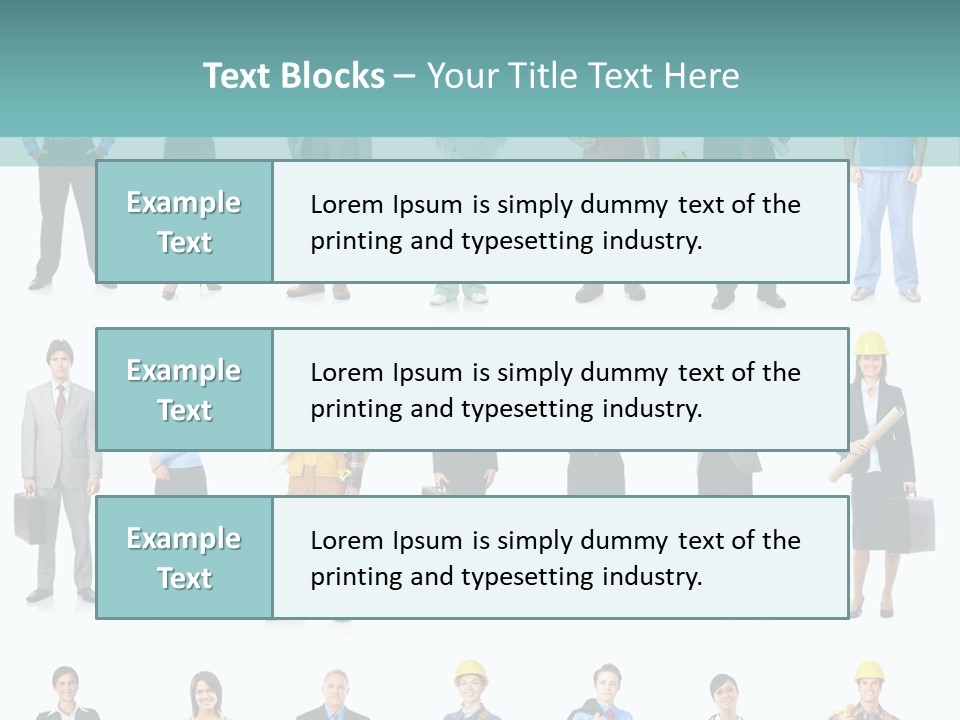 Staff Builder Isolated PowerPoint Template