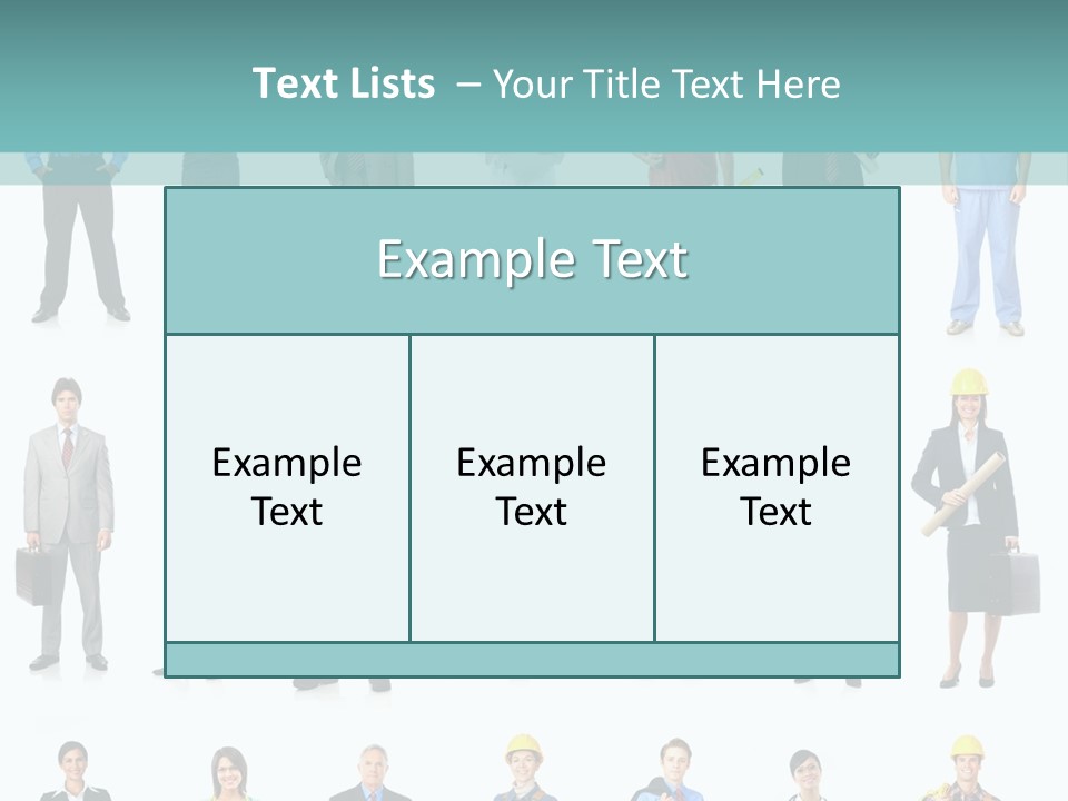 Staff Builder Isolated PowerPoint Template