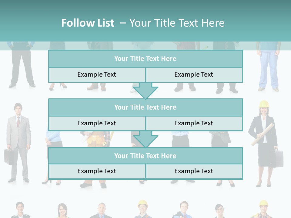 Staff Builder Isolated PowerPoint Template