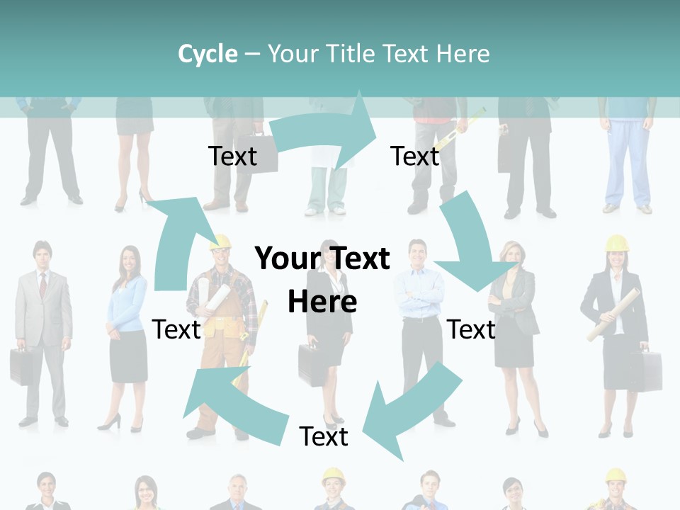 Staff Builder Isolated PowerPoint Template