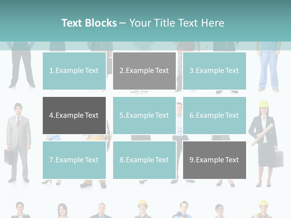 Staff Builder Isolated PowerPoint Template