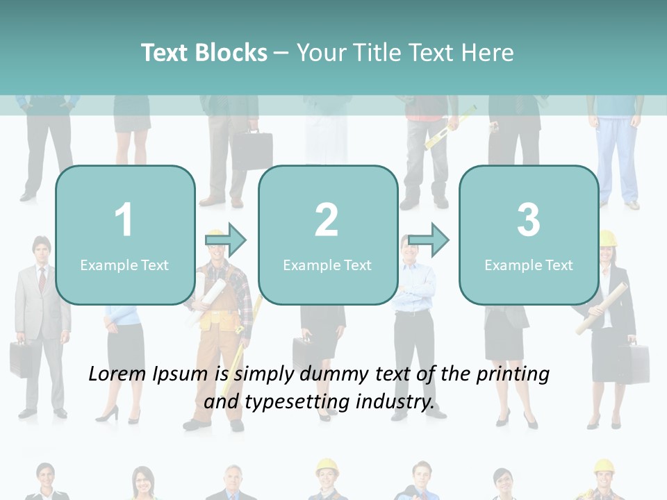 Staff Builder Isolated PowerPoint Template