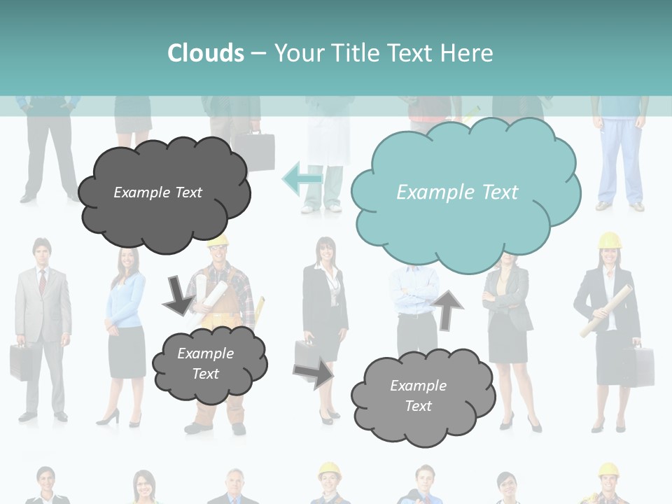 Staff Builder Isolated PowerPoint Template