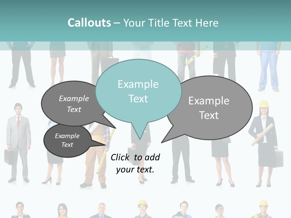 Staff Builder Isolated PowerPoint Template