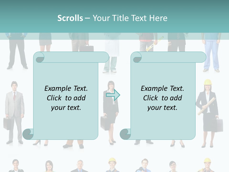 Staff Builder Isolated PowerPoint Template