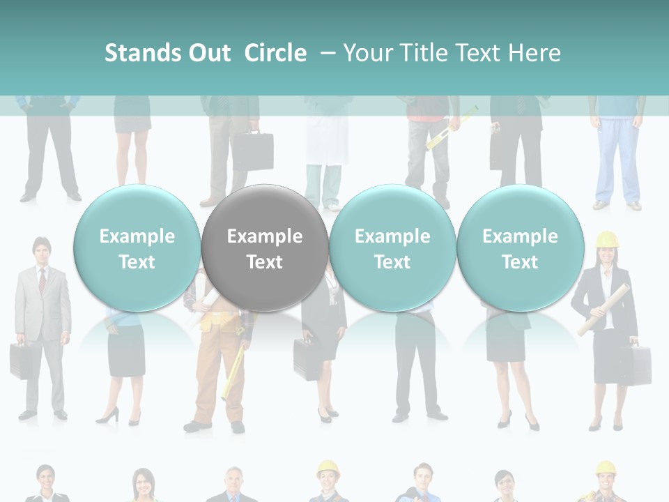 Staff Builder Isolated PowerPoint Template