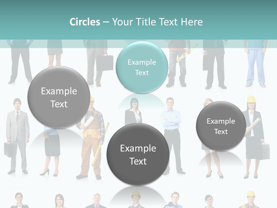 Staff Builder Isolated PowerPoint Template