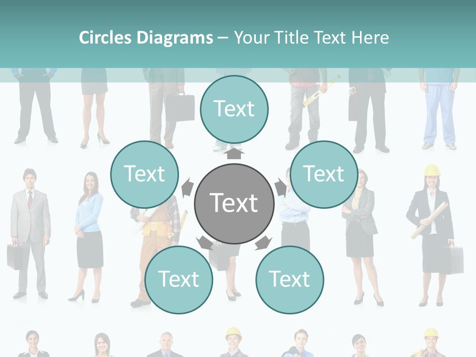 Staff Builder Isolated PowerPoint Template