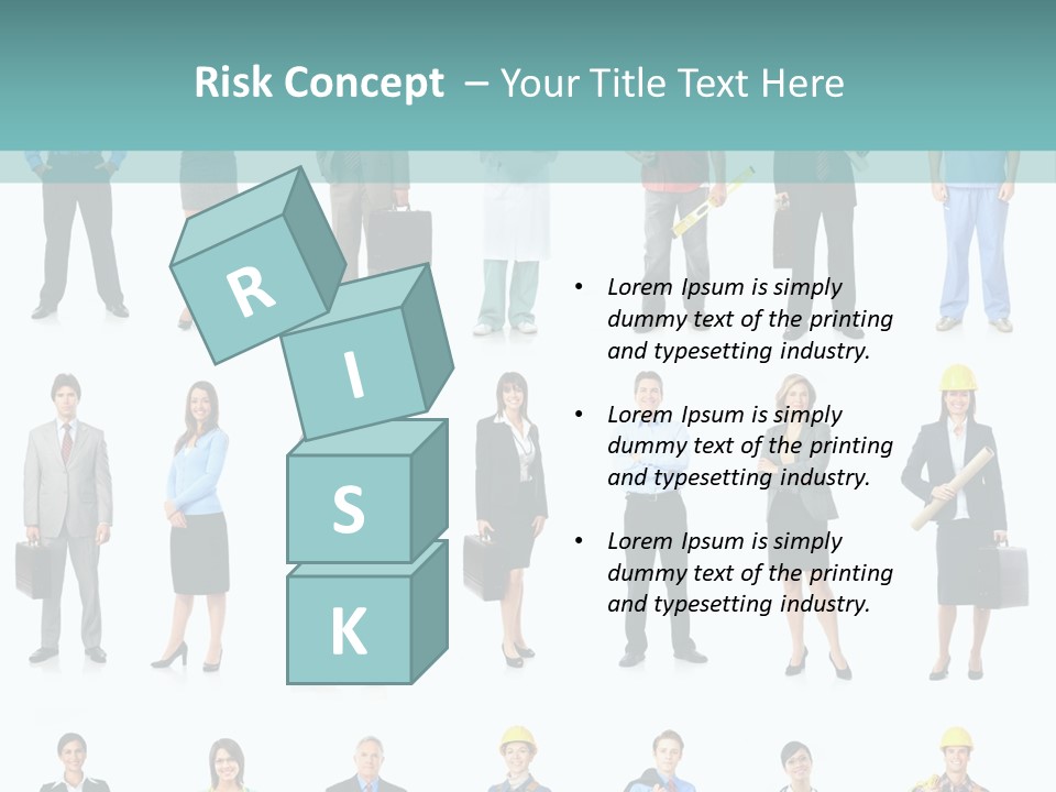 Staff Builder Isolated PowerPoint Template