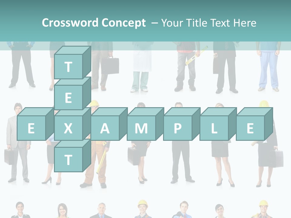 Staff Builder Isolated PowerPoint Template