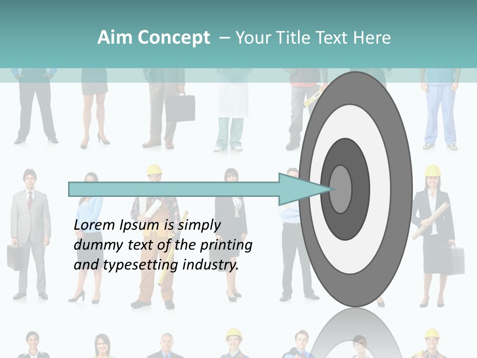 Staff Builder Isolated PowerPoint Template