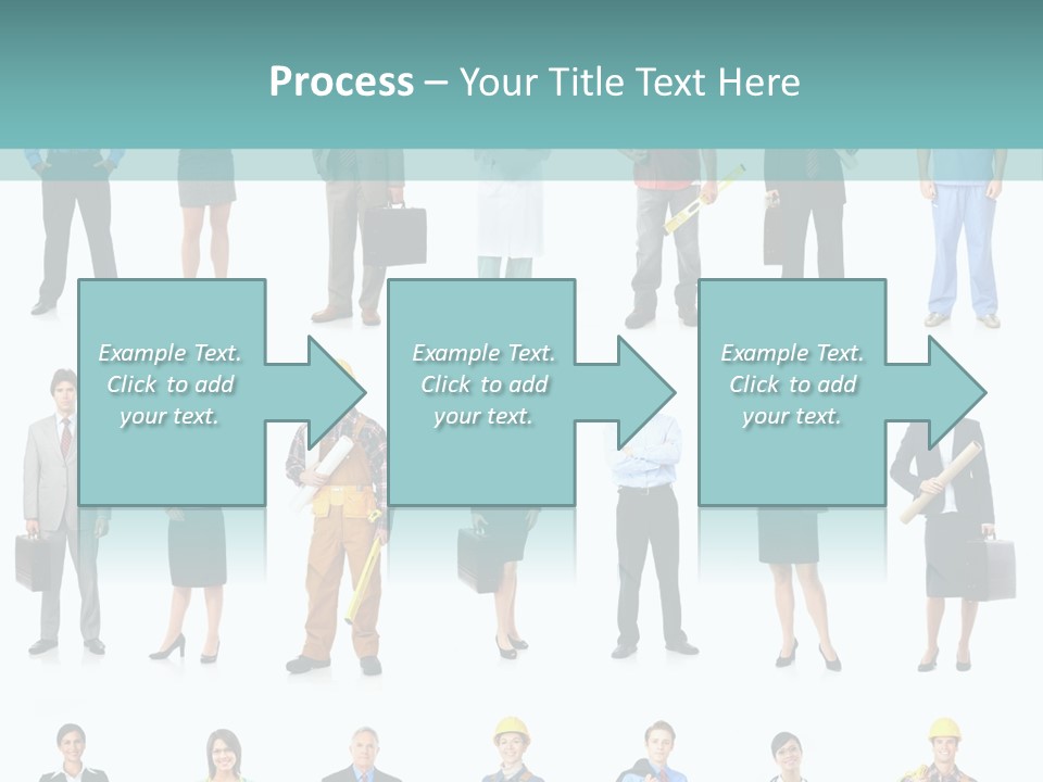 Staff Builder Isolated PowerPoint Template