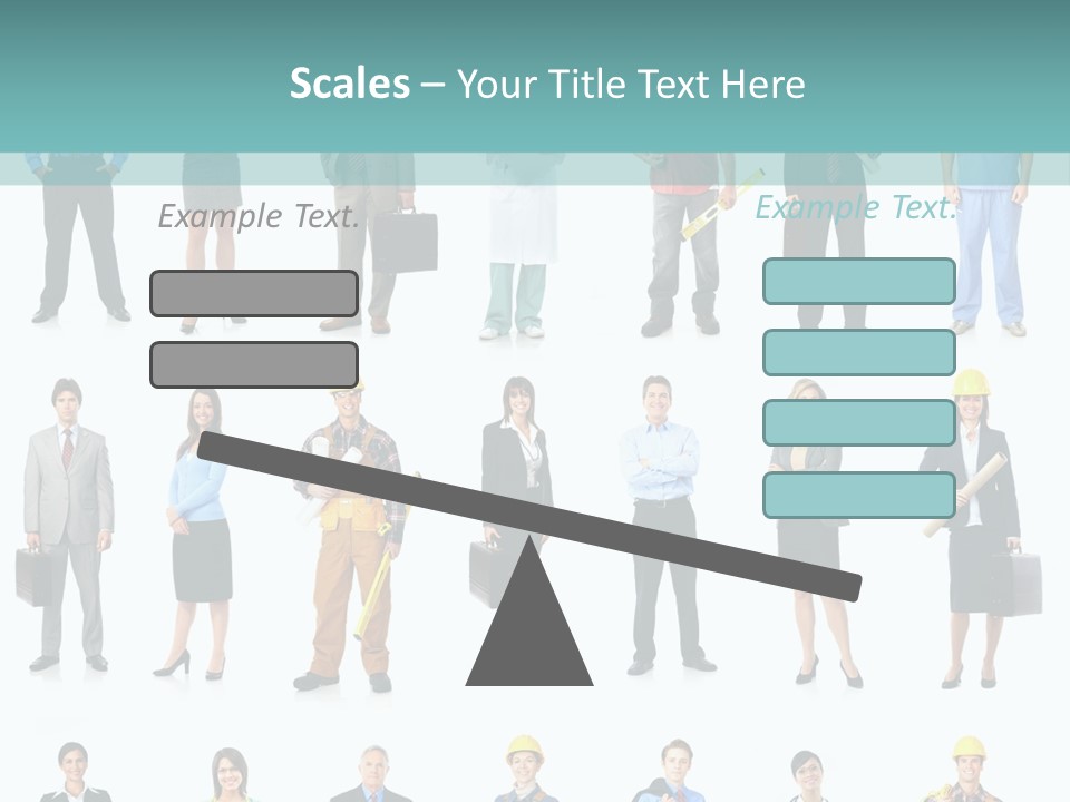 Staff Builder Isolated PowerPoint Template