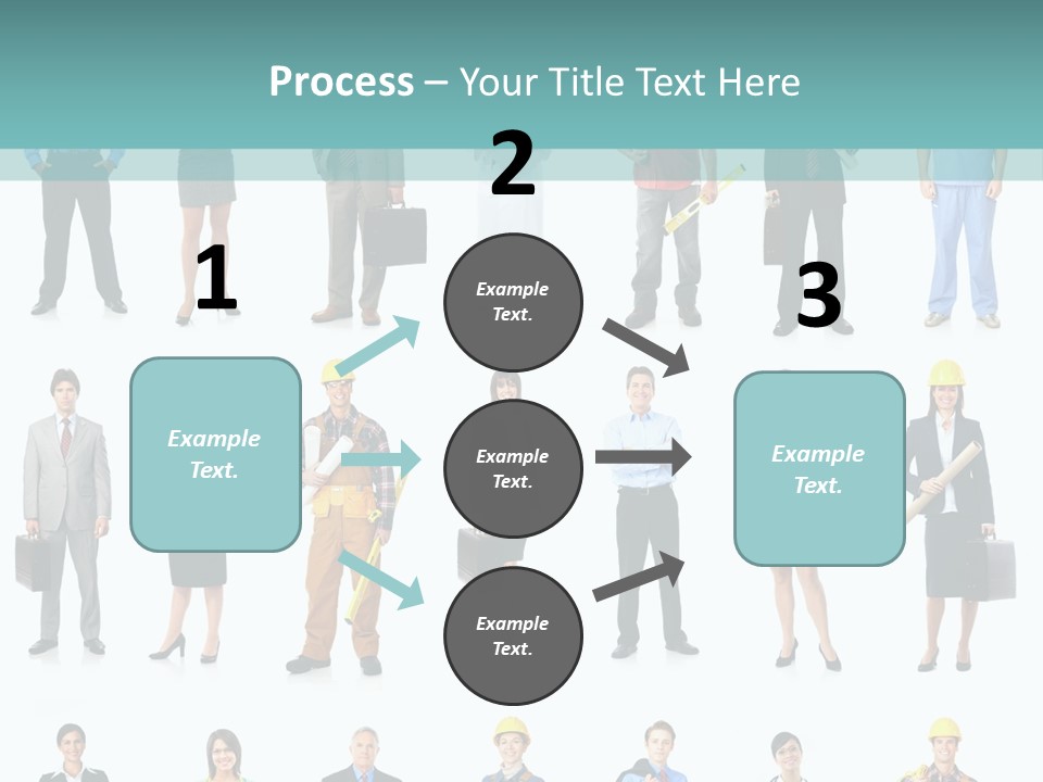 Staff Builder Isolated PowerPoint Template