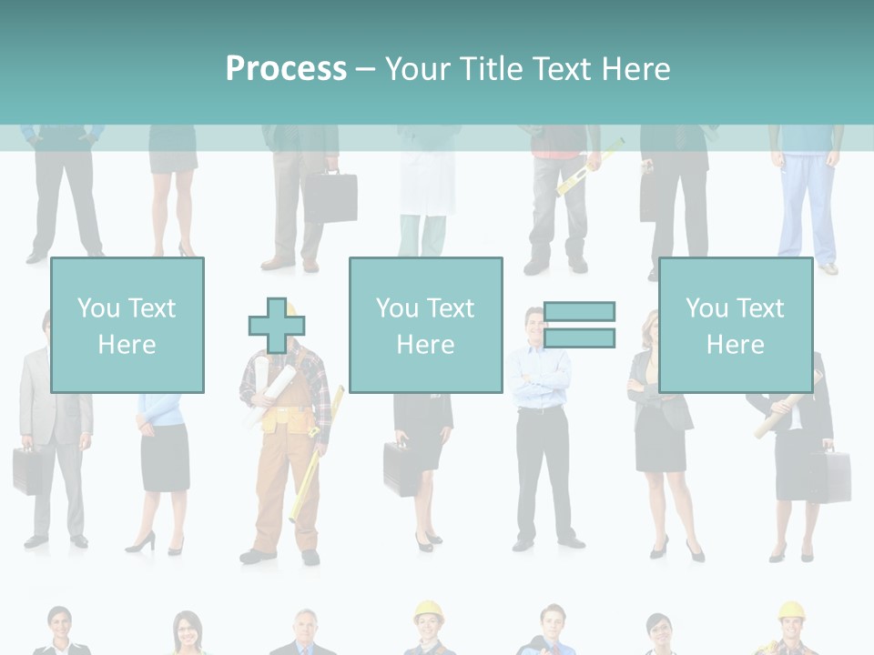 Staff Builder Isolated PowerPoint Template