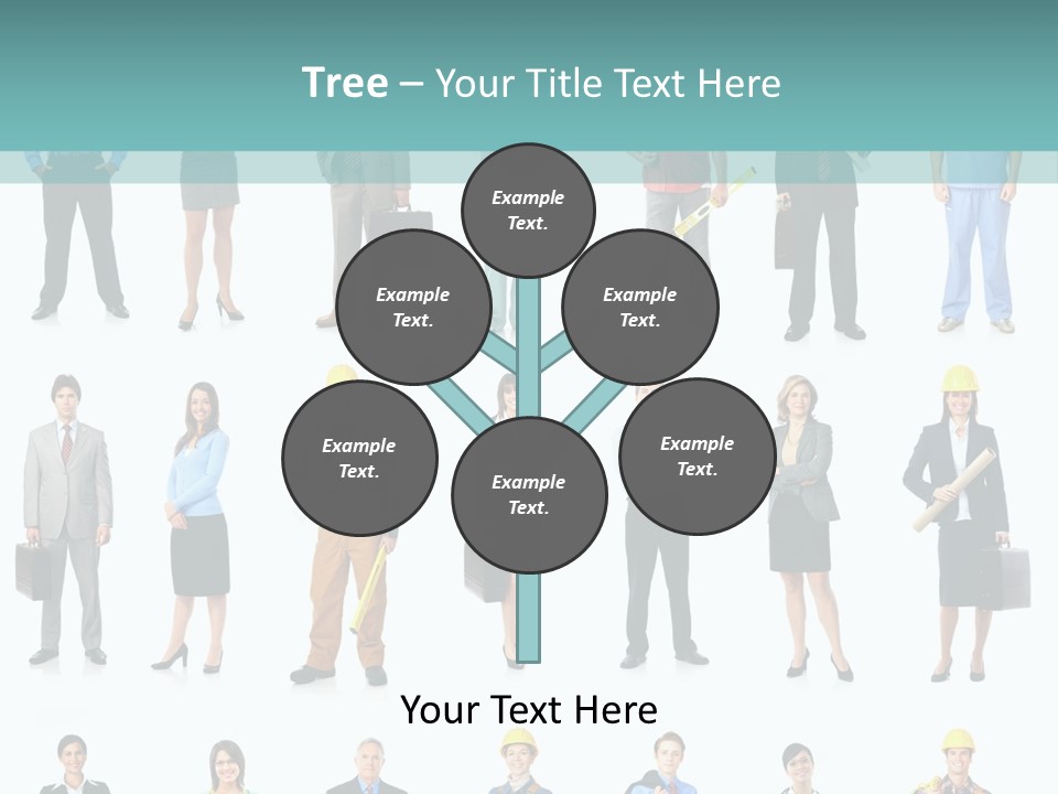 Staff Builder Isolated PowerPoint Template