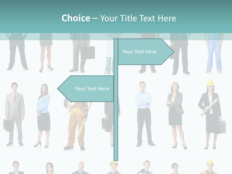 Staff Builder Isolated PowerPoint Template