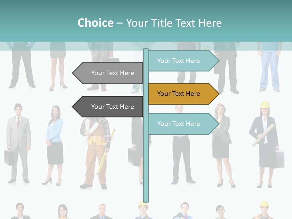 Staff Builder Isolated PowerPoint Template