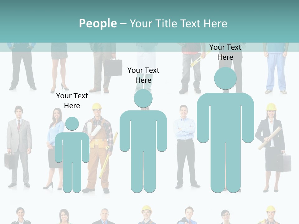 Staff Builder Isolated PowerPoint Template