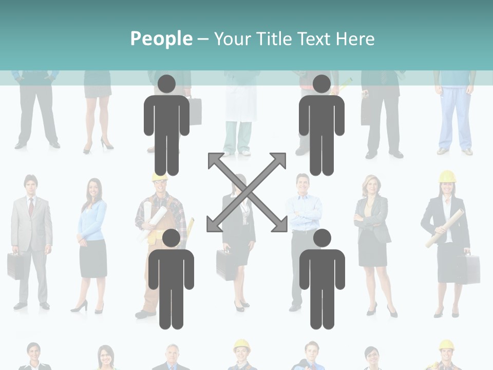 Staff Builder Isolated PowerPoint Template