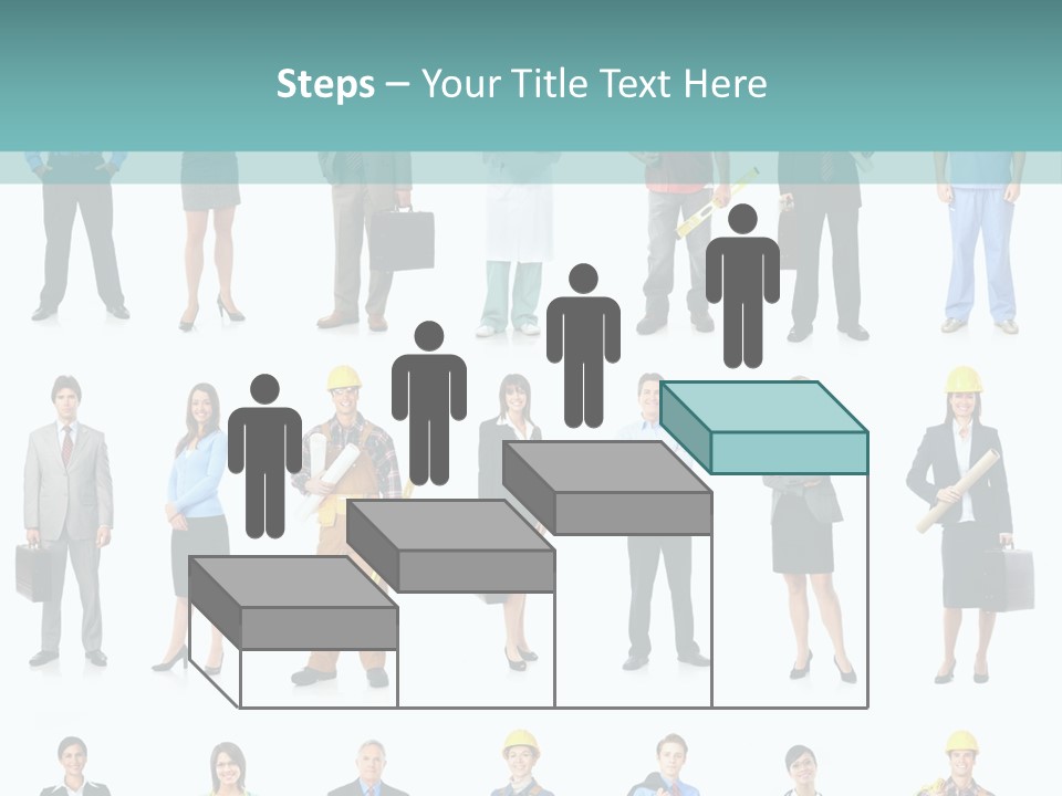 Staff Builder Isolated PowerPoint Template