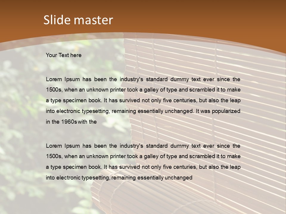 String Seamless Wood PowerPoint Template