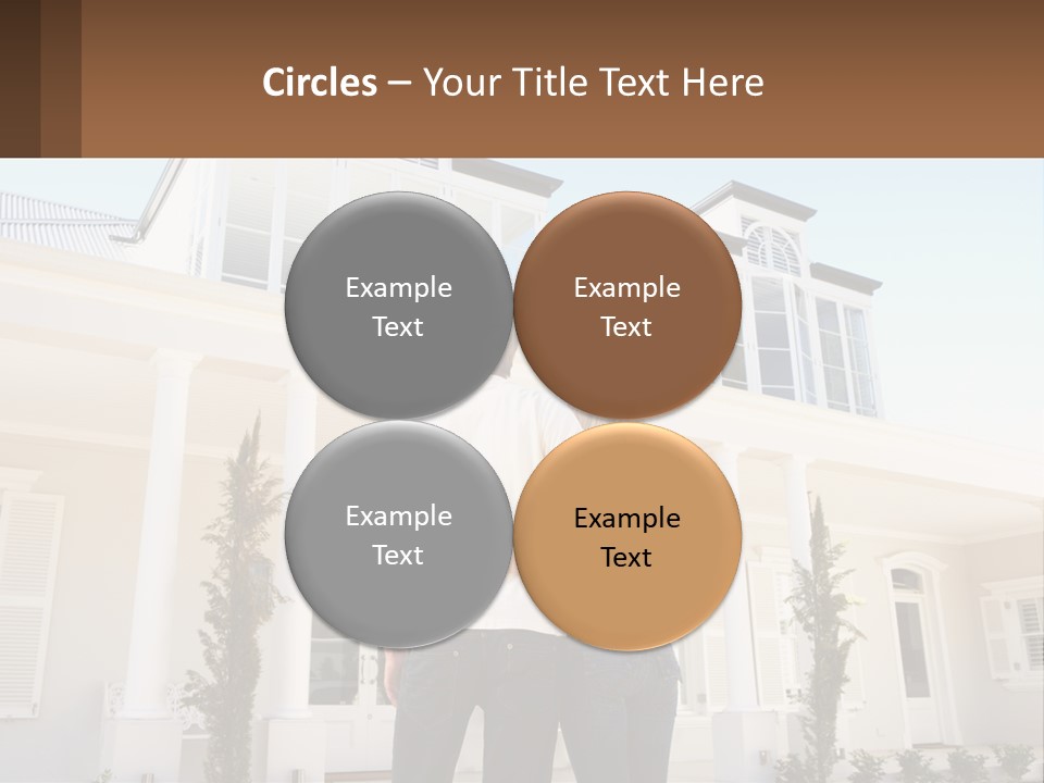 Two People Happiness Male PowerPoint Template