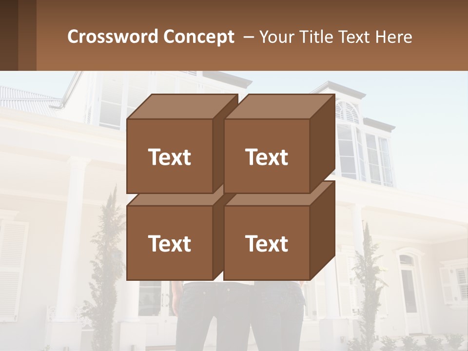 Two People Happiness Male PowerPoint Template
