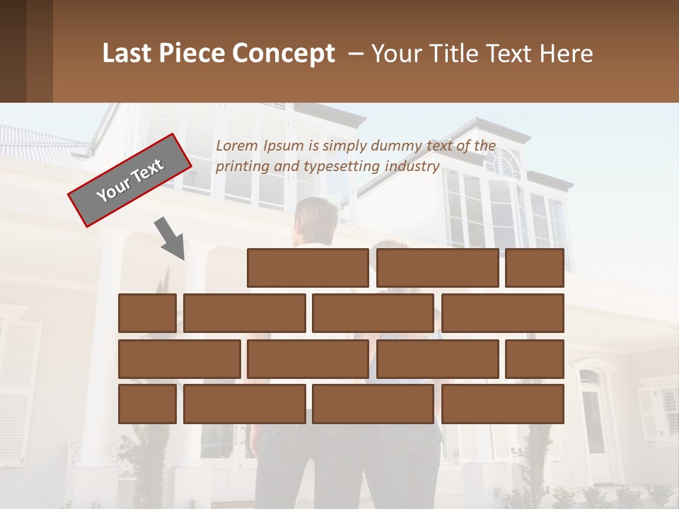 Two People Happiness Male PowerPoint Template