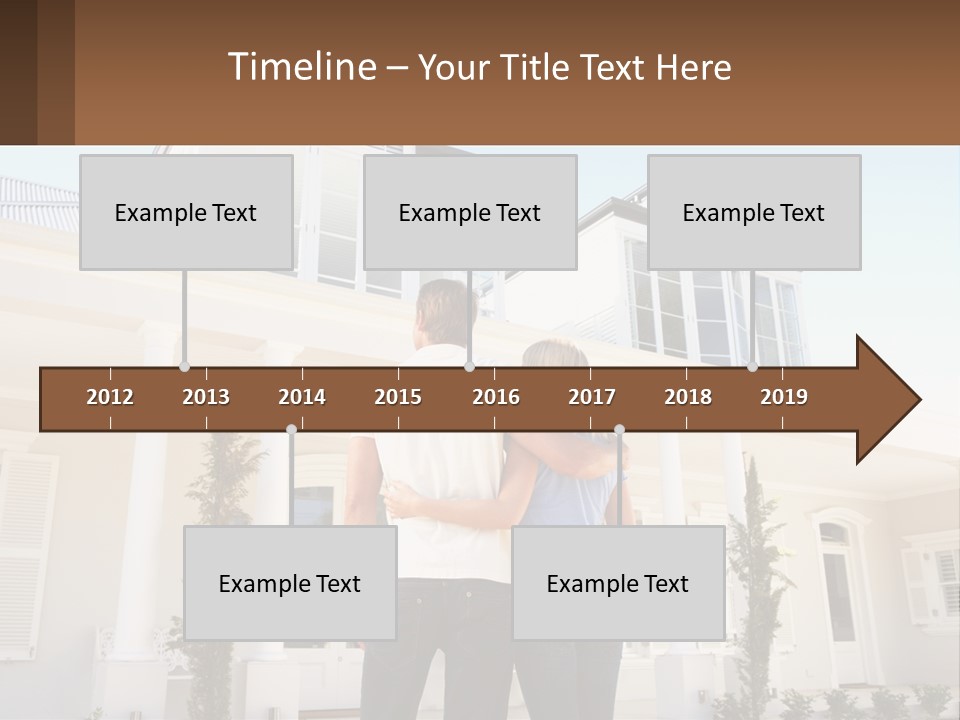 Two People Happiness Male PowerPoint Template