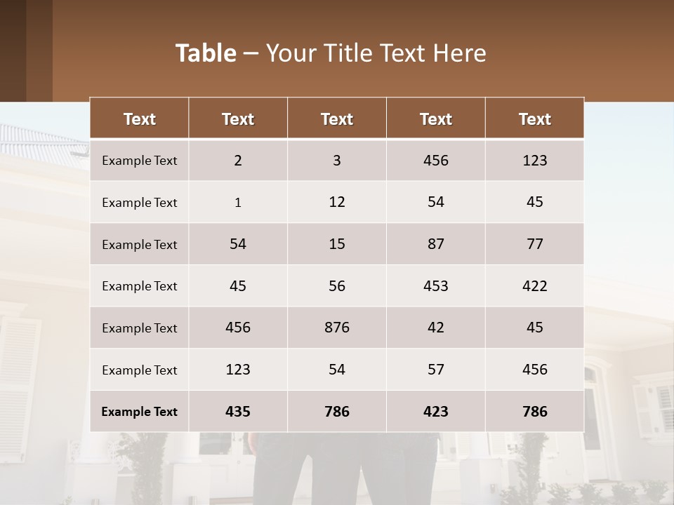 Two People Happiness Male PowerPoint Template