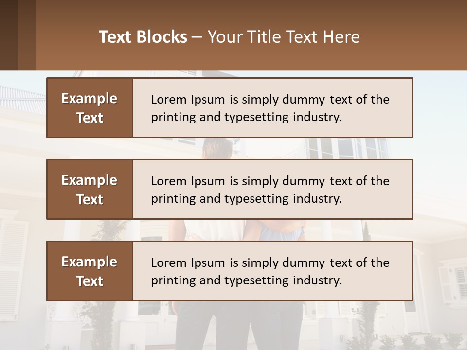 Two People Happiness Male PowerPoint Template