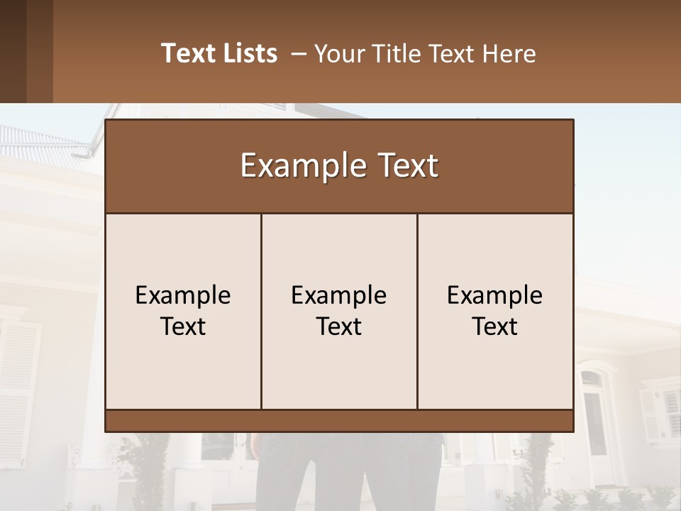 Two People Happiness Male PowerPoint Template